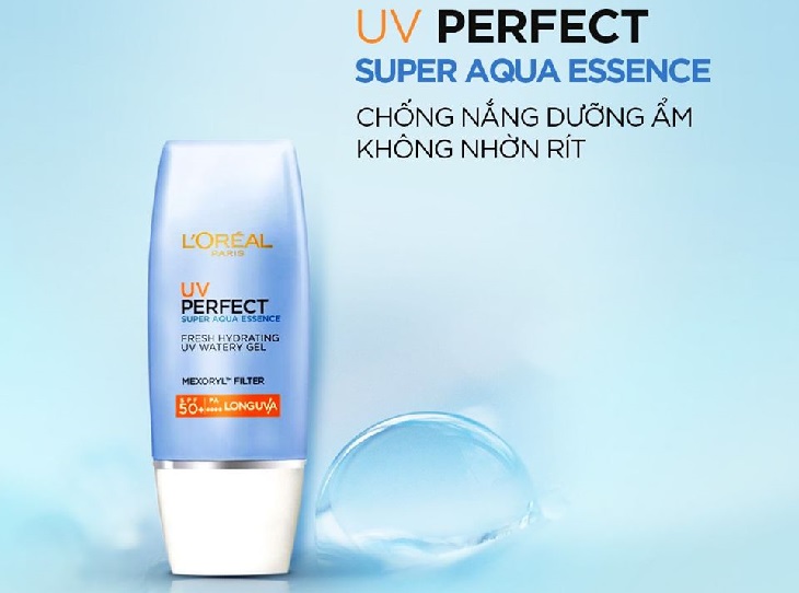 Kem chống nắng L’Oréal Paris UV Perfect Aqua Essence SPF50+ PA++++