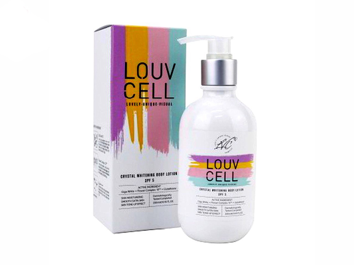 Louv Cell Crystal Whitening Body Lotion là sản phẩm nổi tiếng tại Hàn Quốc