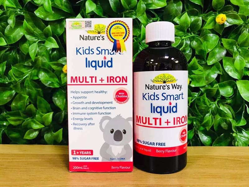 Thuốc tăng sức đề kháng cho trẻ Nature’s Way Kids Smart Liquid Multi + Iron có nhiều ưu điểm vượt trội