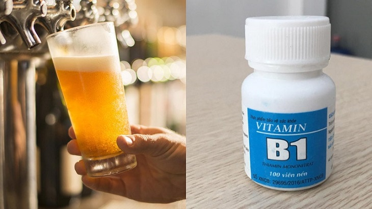 Làm trắng da bằng bia và vitamin B1