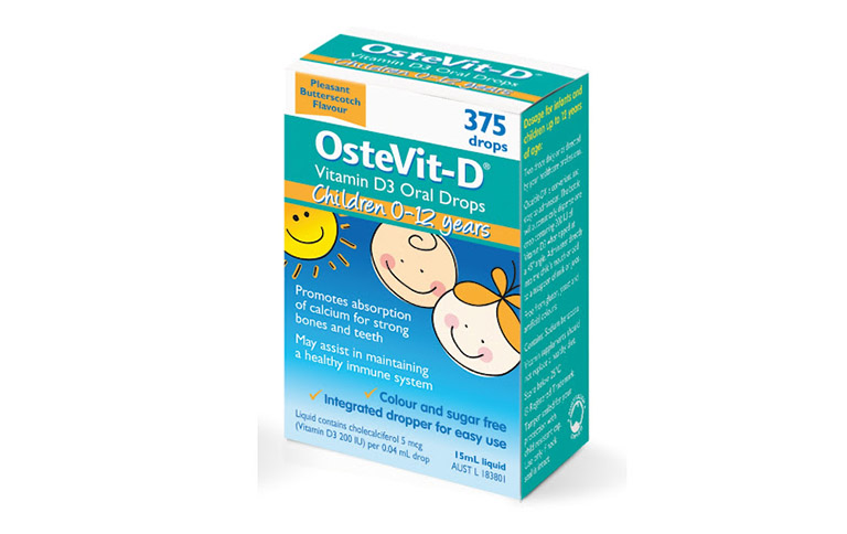 sản phẩm bổ sung vitamin D3 cho trẻ sơ sinh Ostevit-D Vitamin D3 Oral Drops 