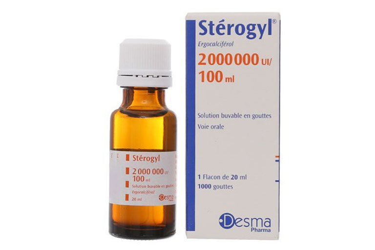 Sterogyl được sử dụng bằng đường uống giúp bổ sung thêm vitamin D cho cơ thể