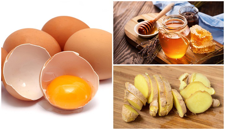 Trứng gà kết hợp mật ong, gừng giúp tăng hiệu quả chữa xuất tinh sớm