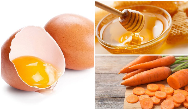 Sự kết hợp mật ong, trứng gà, cà rốt giúp cải thiện ham muốn, tăng tinh binh