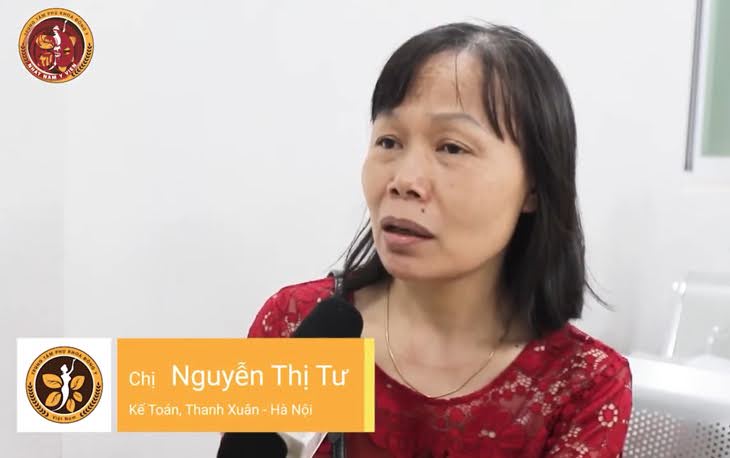 Chị Nguyễn Thị Tư đánh giá cao cách thăm khám cũng như hiệu quả bài thuốc mà Bác sĩ Lê Phương chỉ định